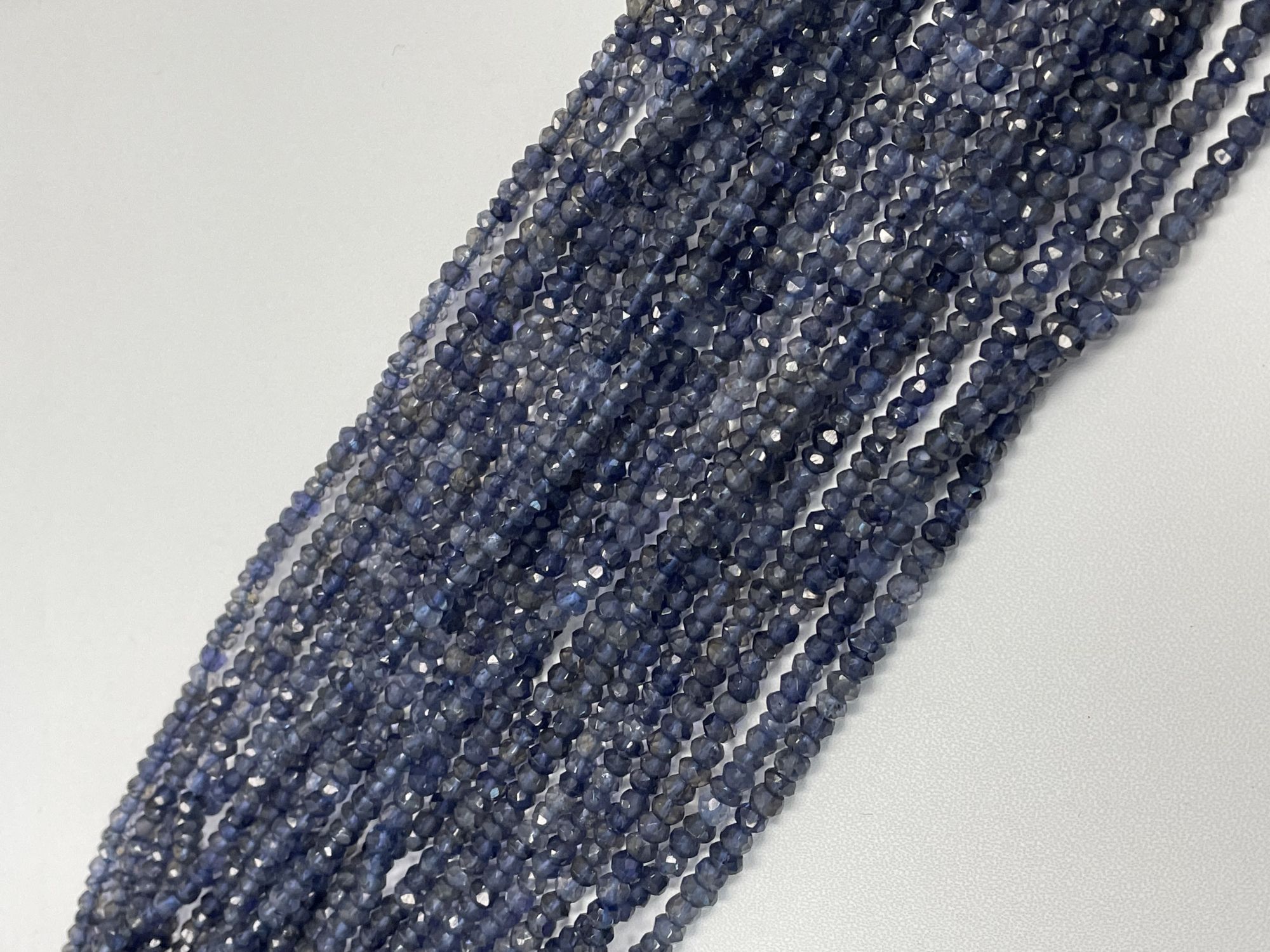 Iolite Rondelle Faceted