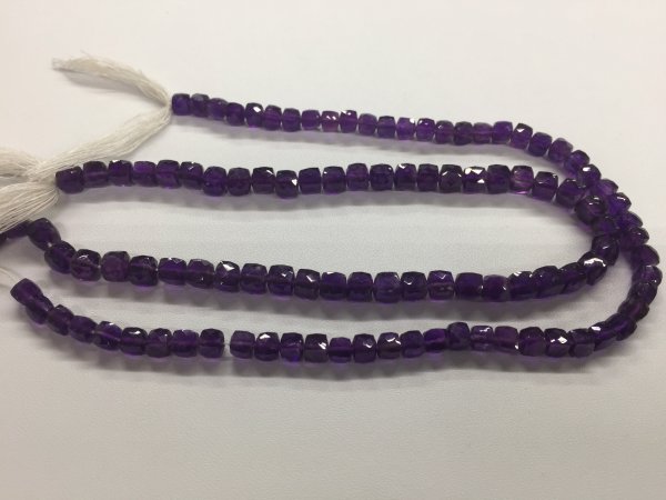 Amethyst Cubes Faceted