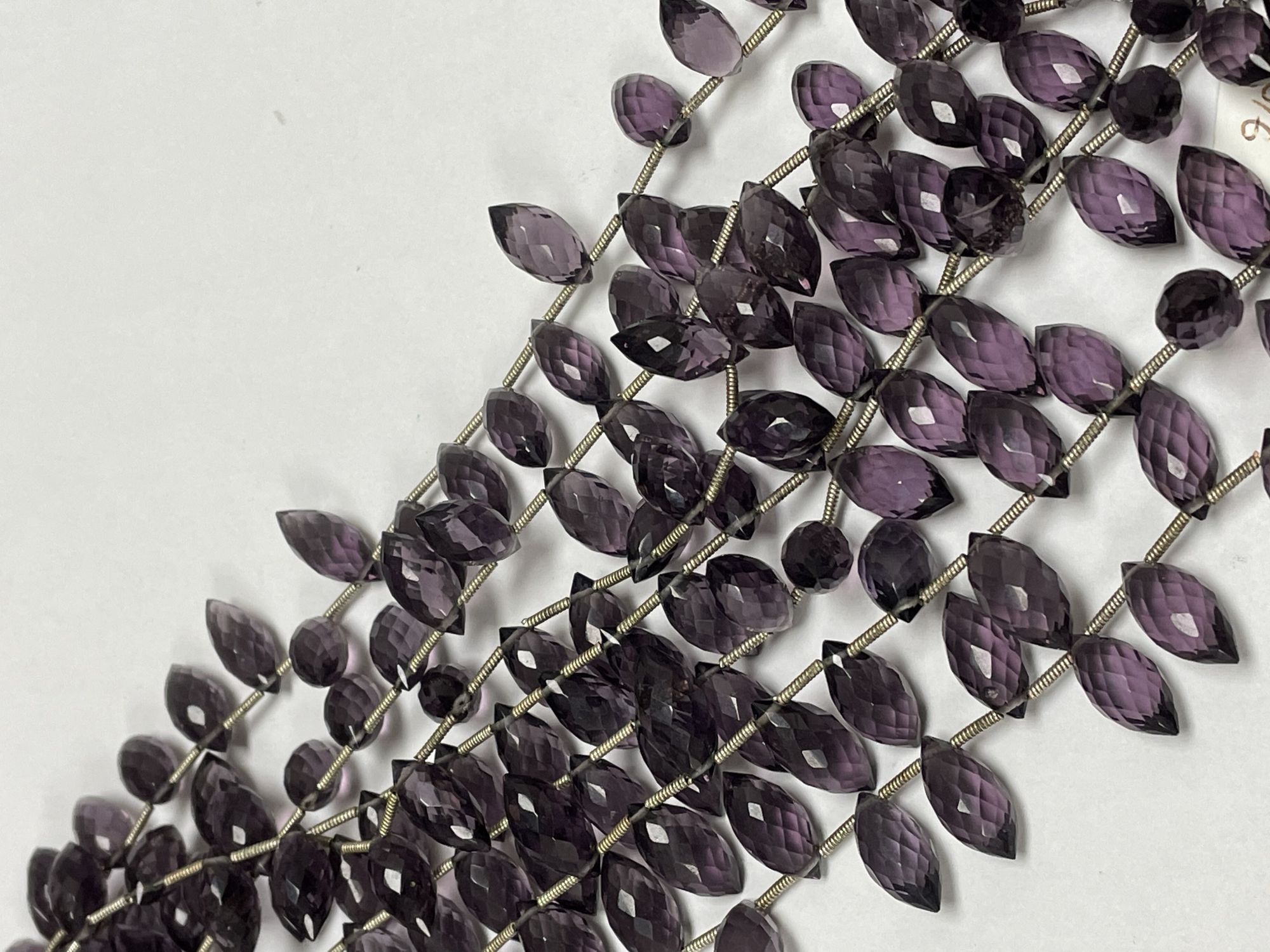 Purple Hydro Quartz Puff Marquise Faceted