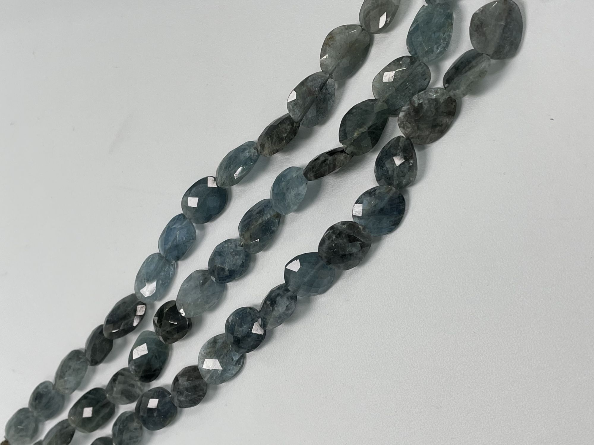 Moss Aquamarine Nugget Faceted