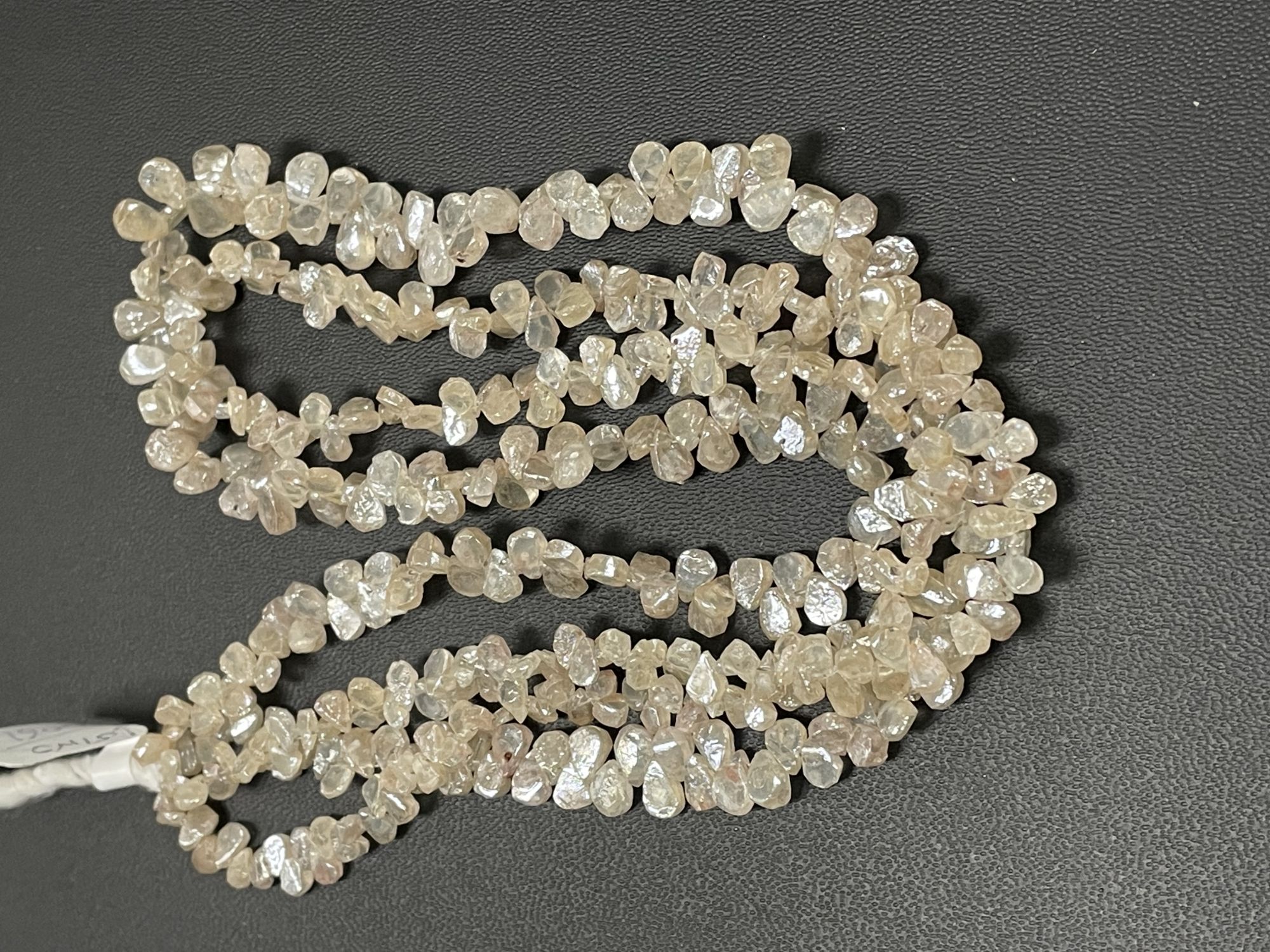 Zircon Pear Organic Cut Faceted