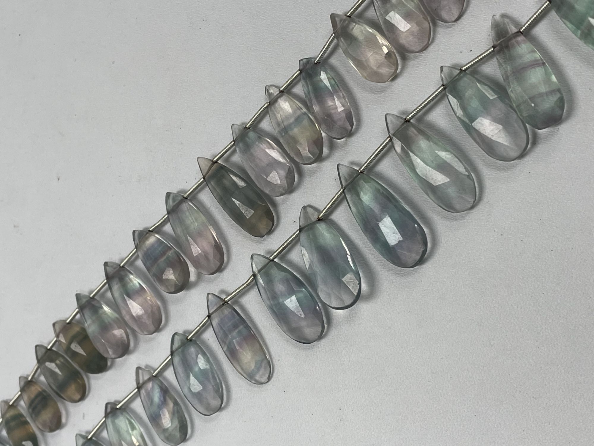 Fluorite Pears Faceted