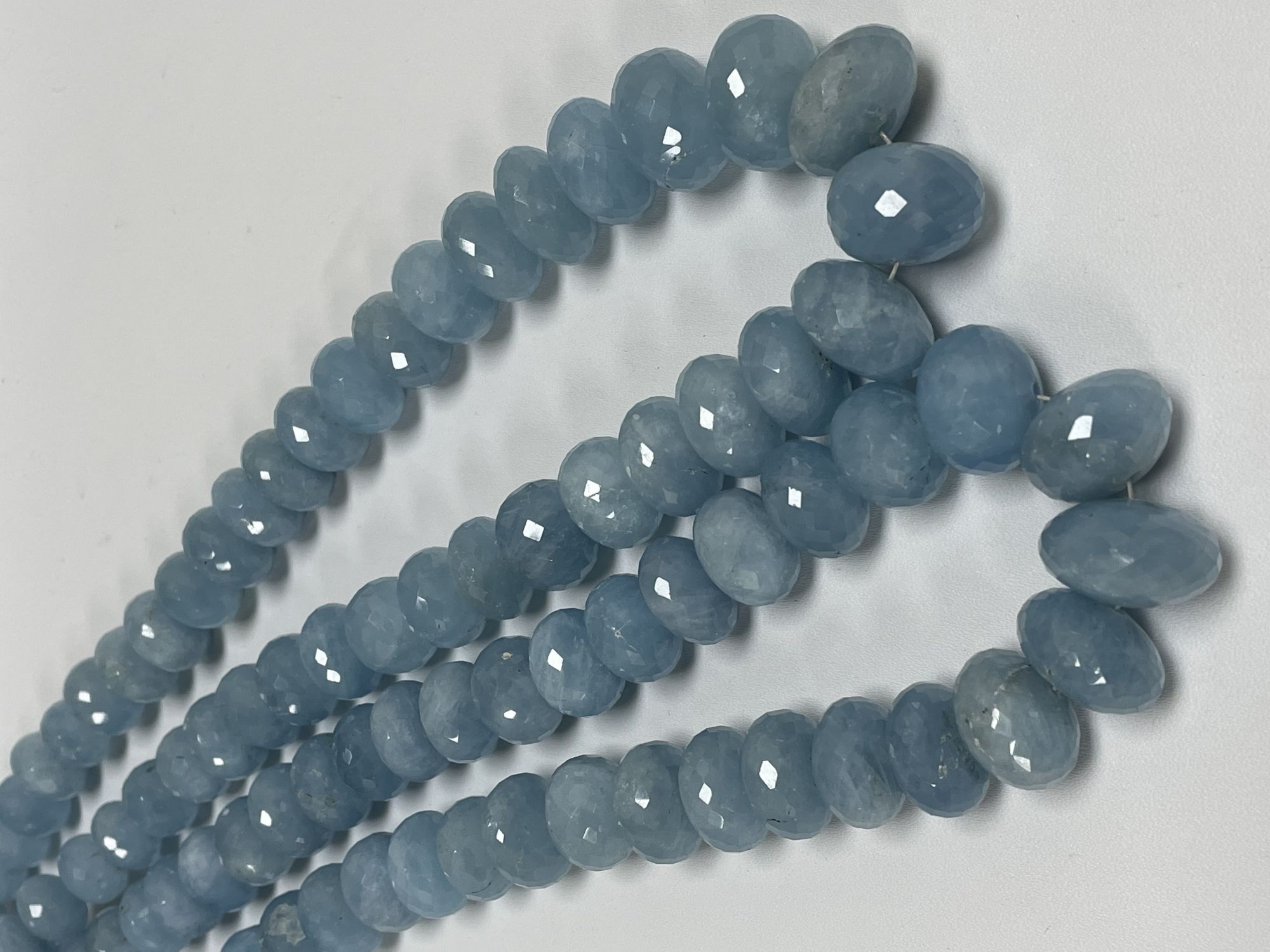 Aquamarine Rondelle Faceted