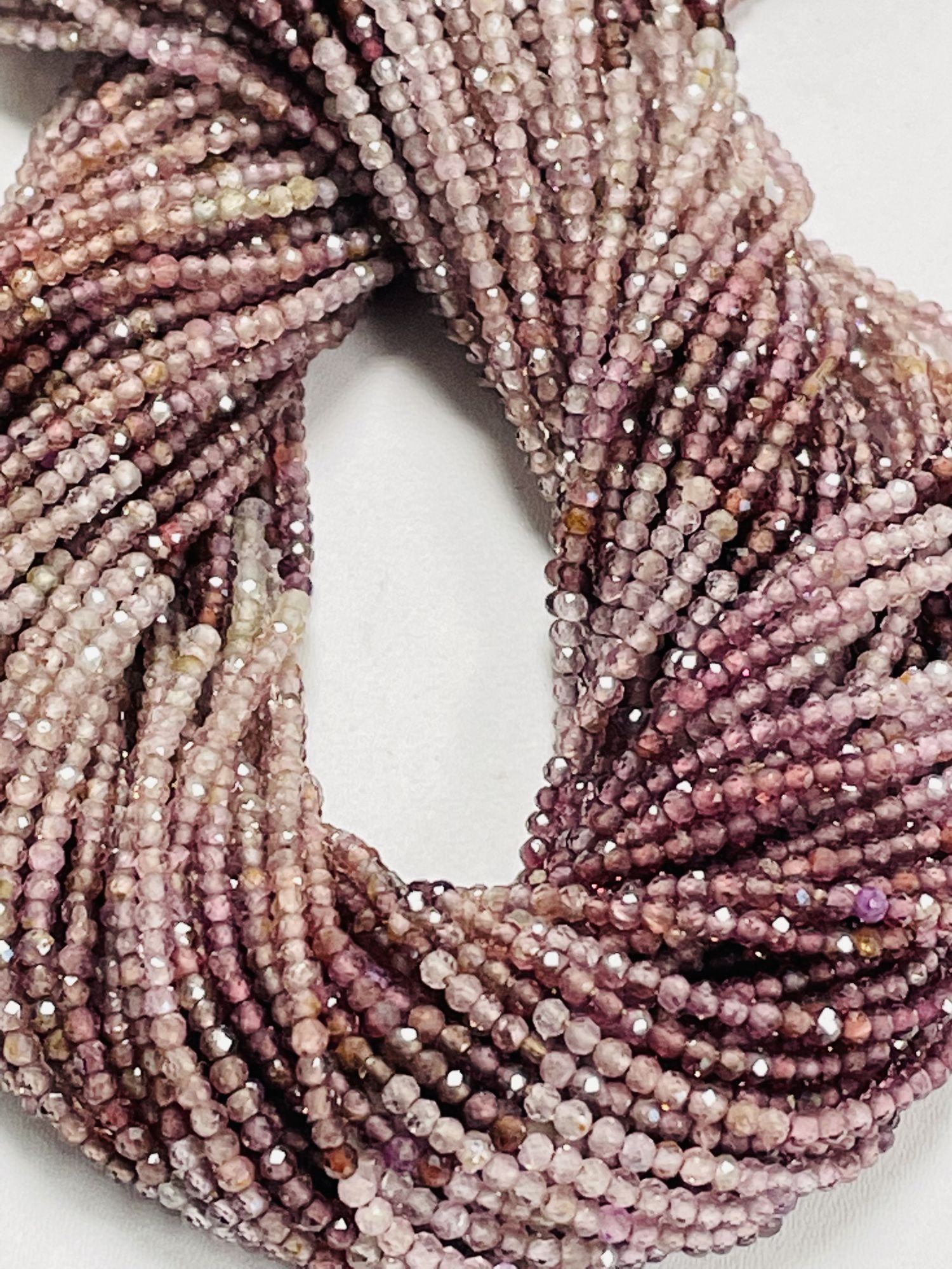 Shaded Brown Spinel Rondelle Faceted