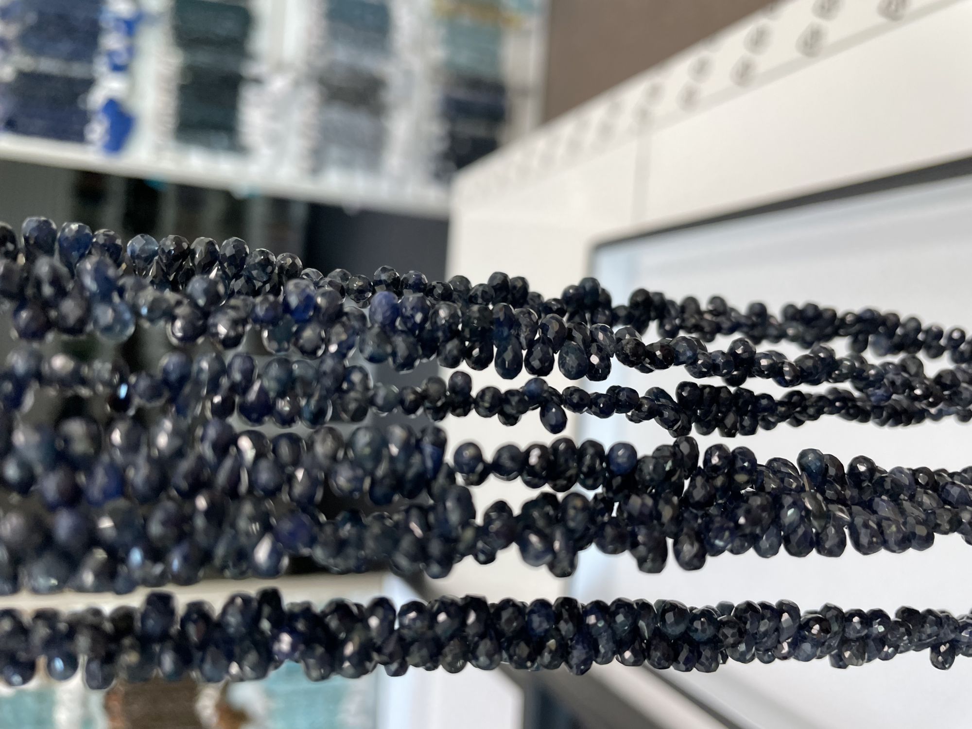 Navy Blue Madagascar Sapphire Drops