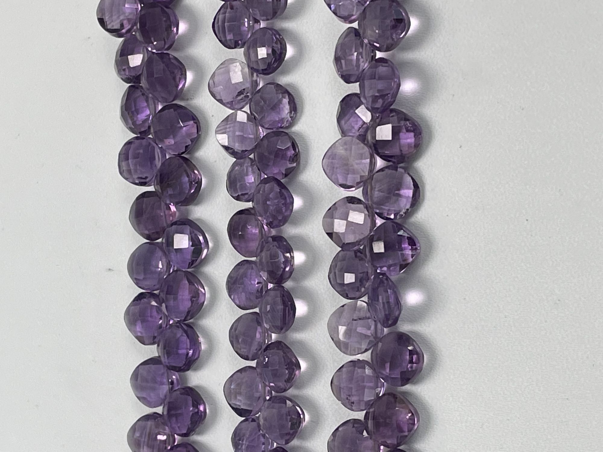 Purple Amethyst Cushion Faceted