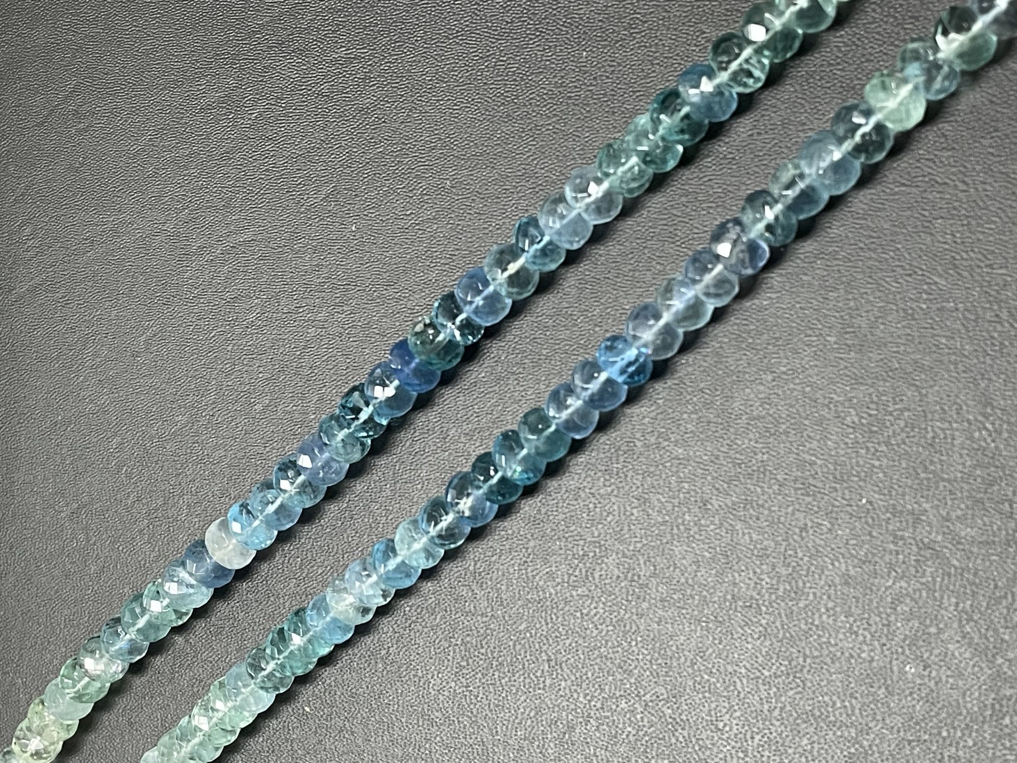 Fluorite Rondelle Faceted