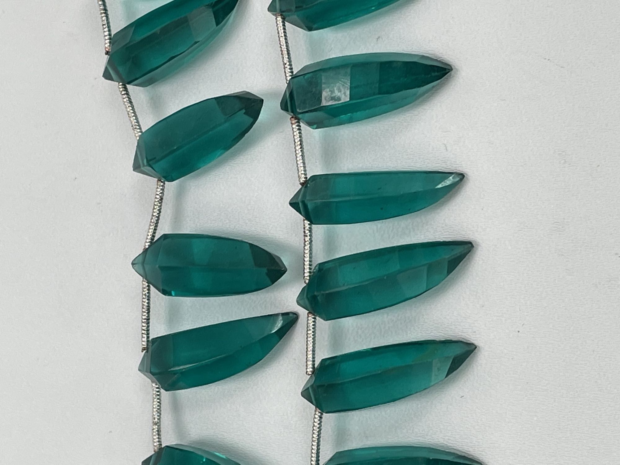 Neon Hydro Quartz Okra Faceted