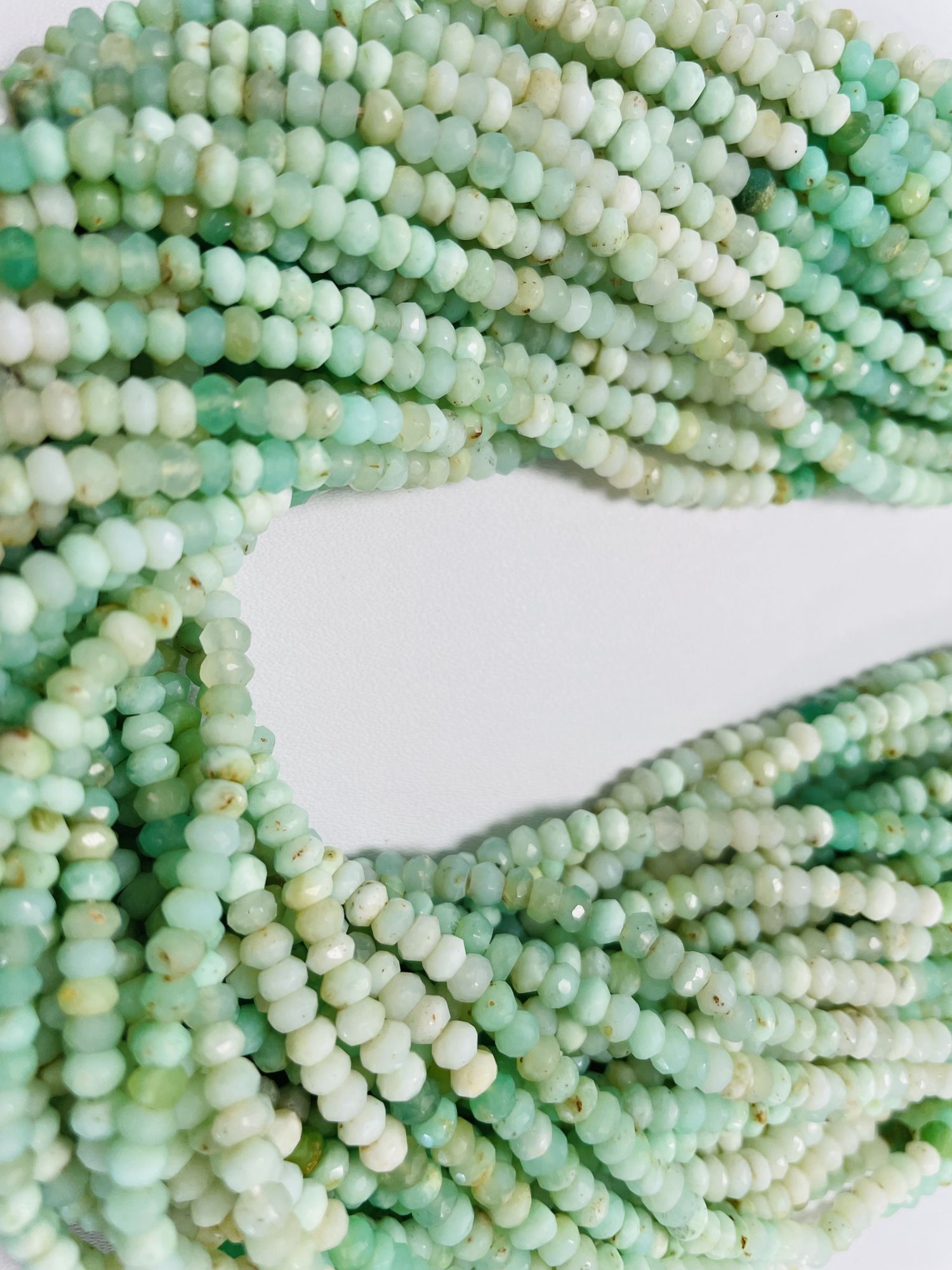 Shaded Opal Rondelle Faceted