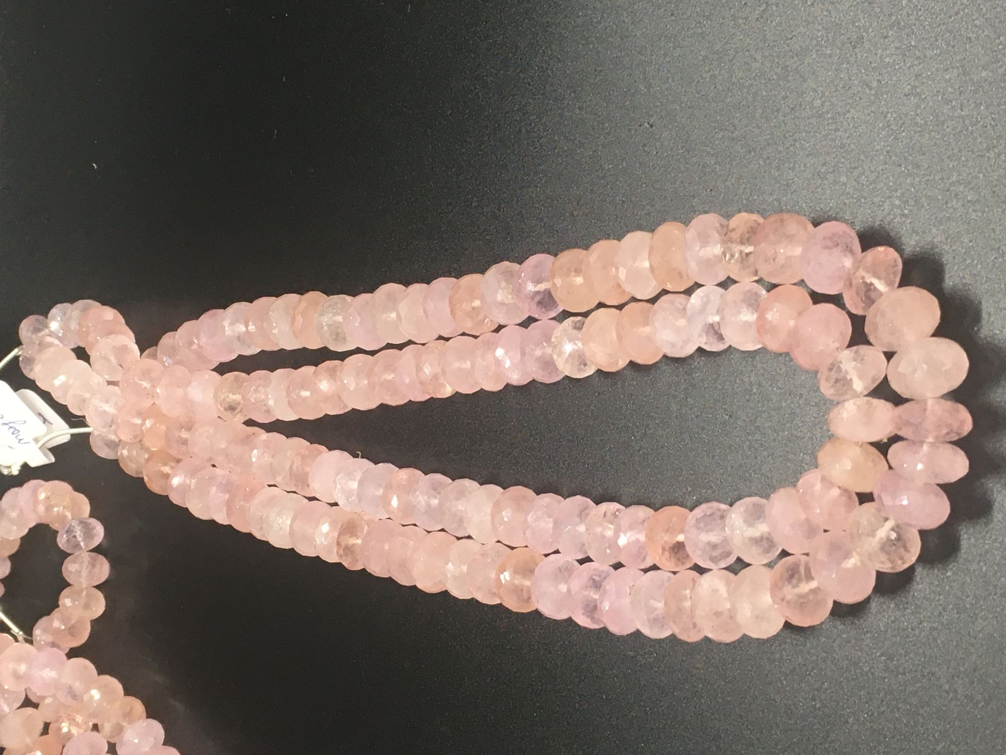 Morganite Rondelle Faceted