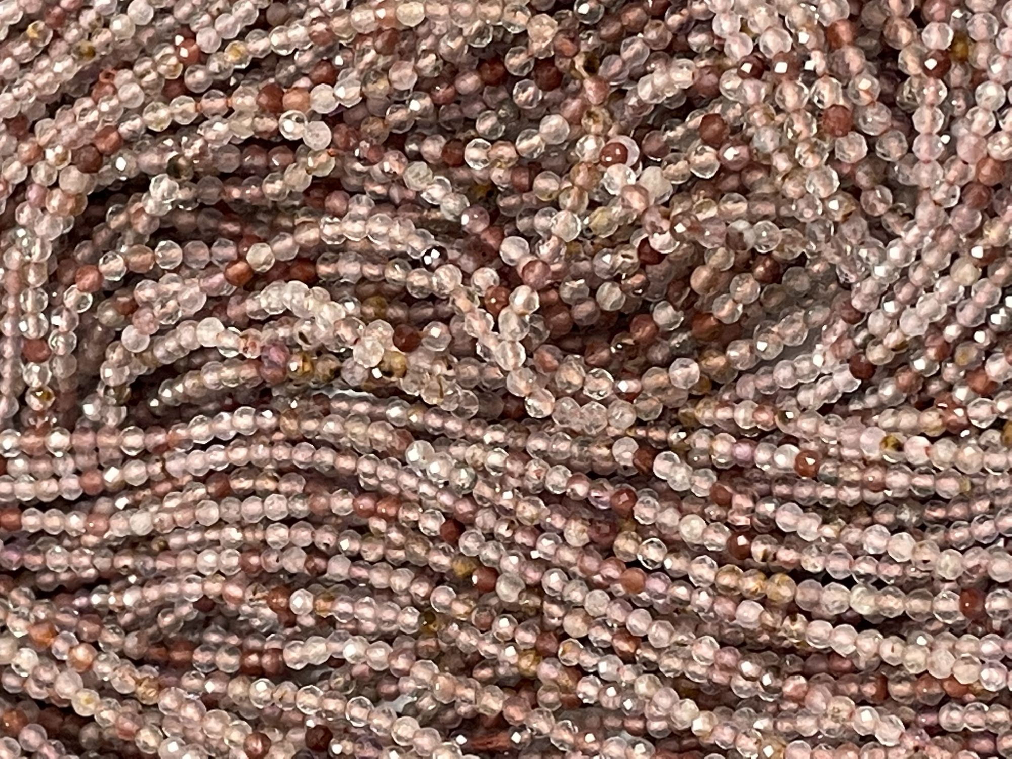 Copper Rutilated Quartz Rondelle Faceted