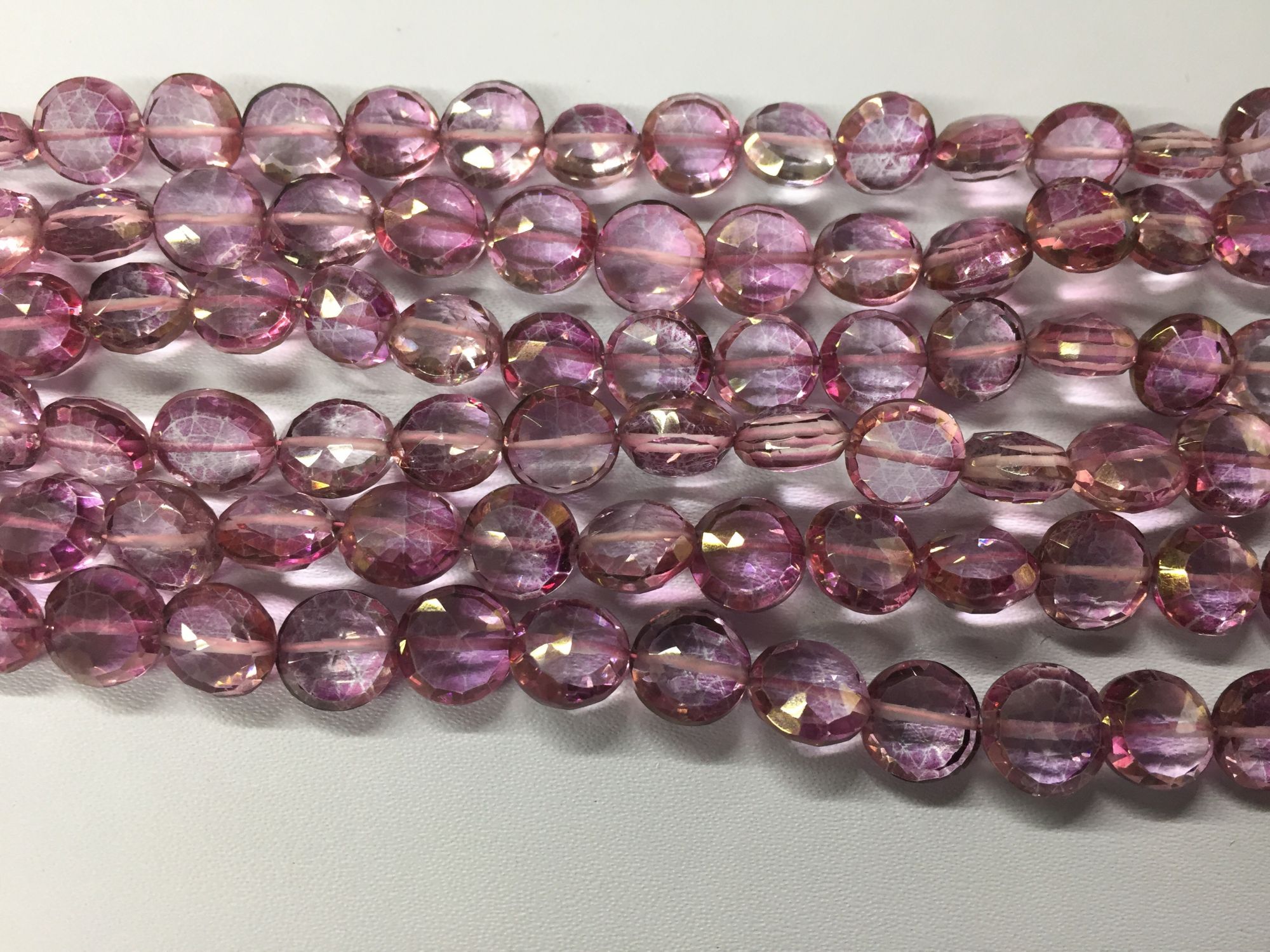 Mystic Quartz Coins Faceted