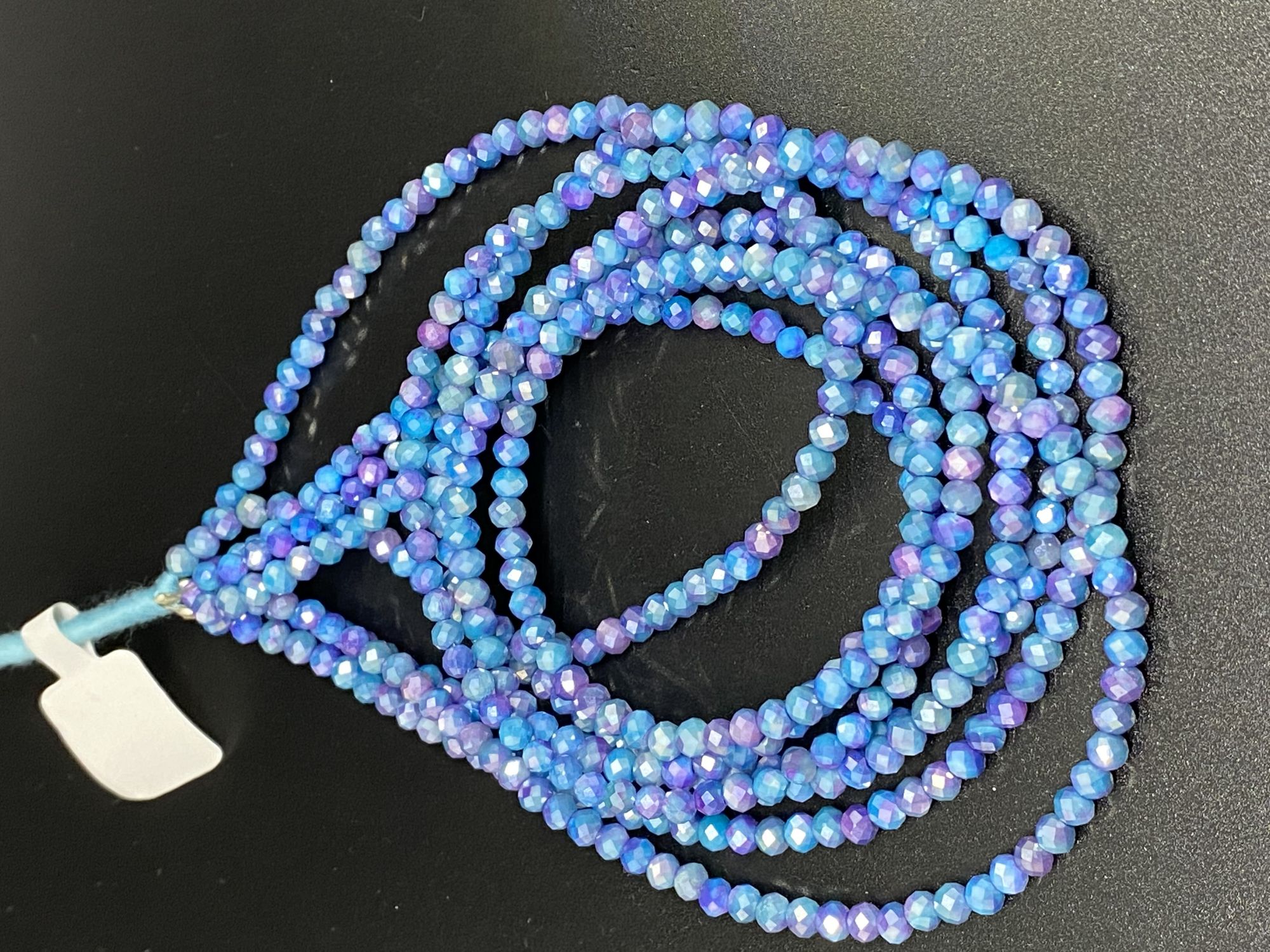 Coated Moonstone Rondelle