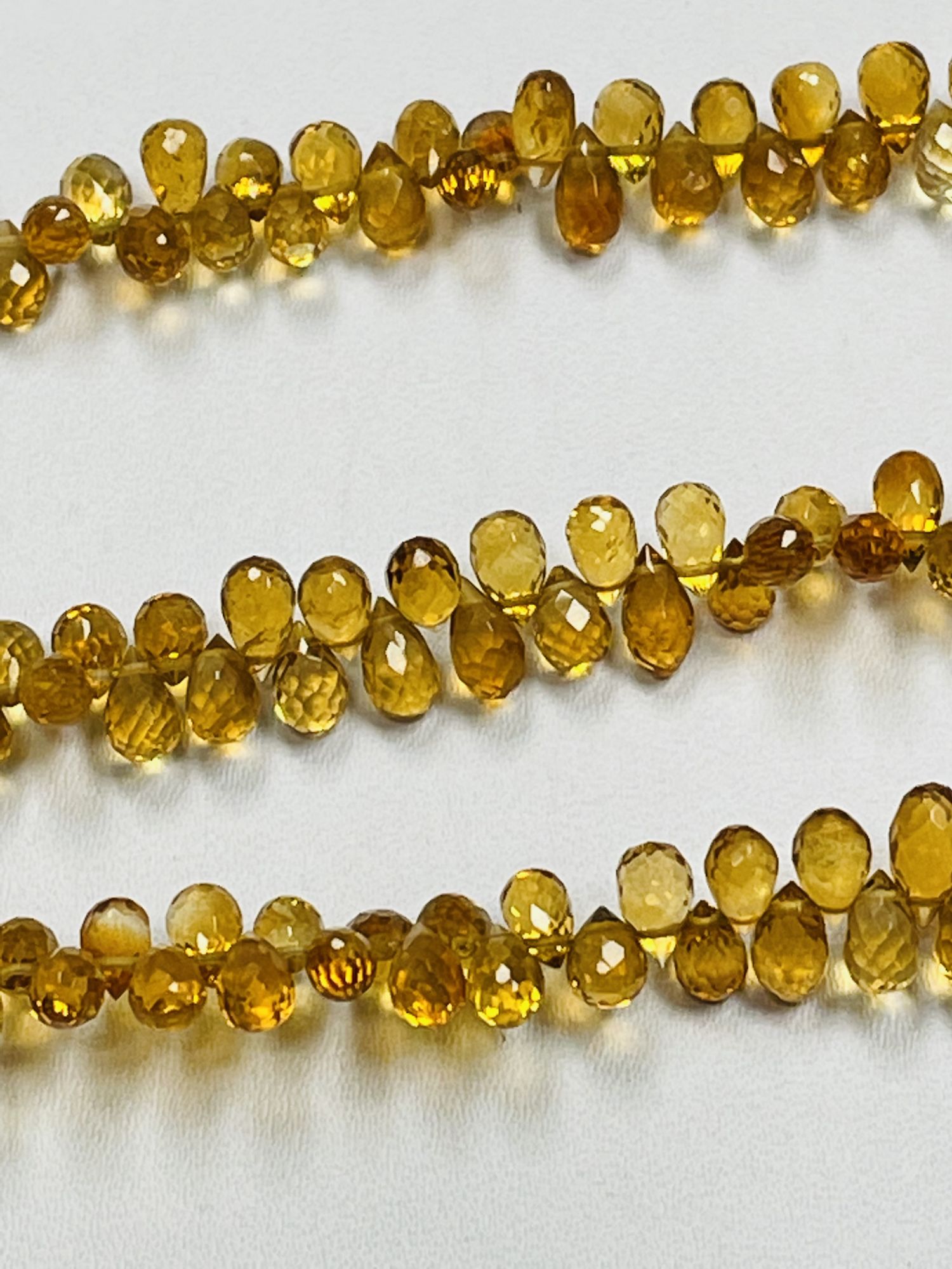 Citrine Drop Faceted