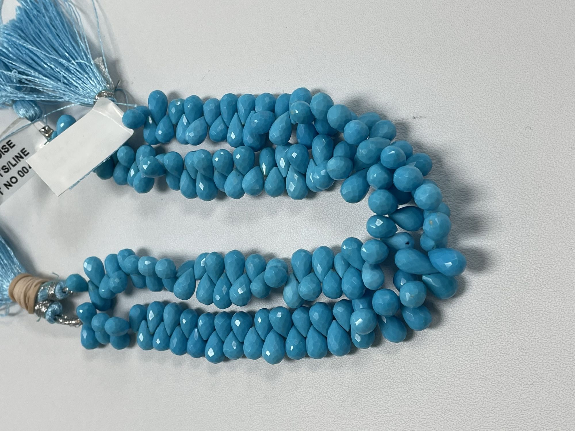 Turquoise Drop Faceted