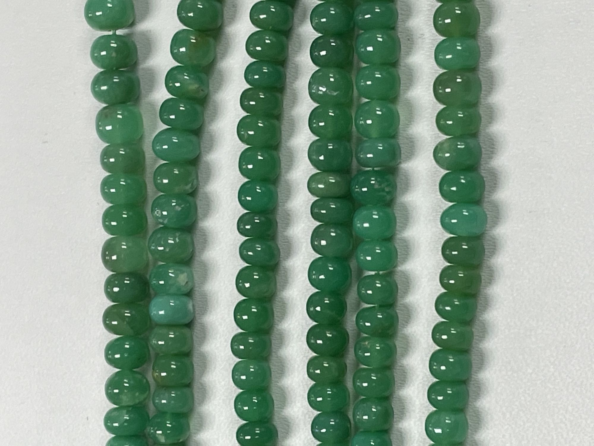 Chyrsoprase Rondelles Smooth