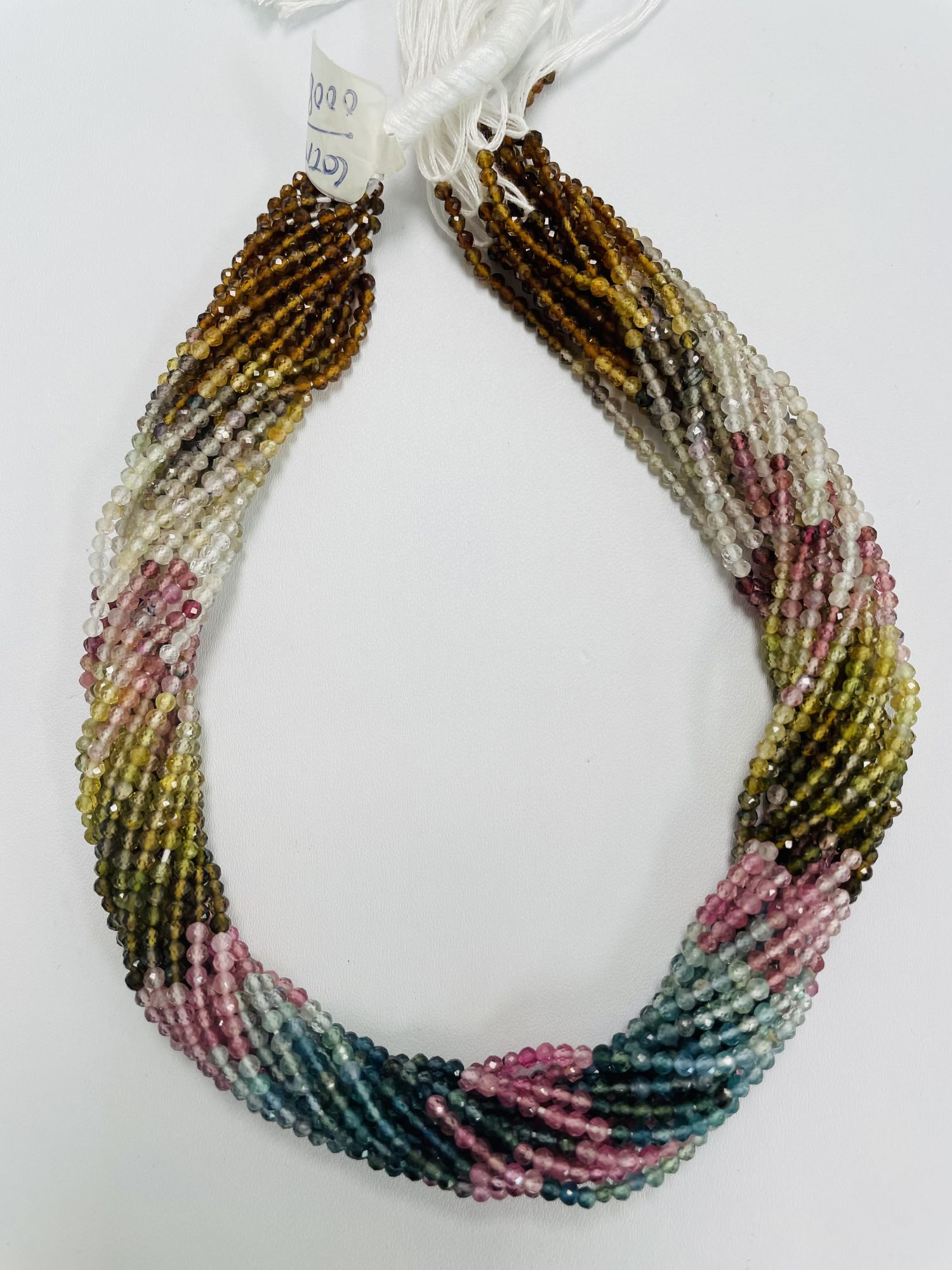 Multi Tourmaline Rondelle Faceted