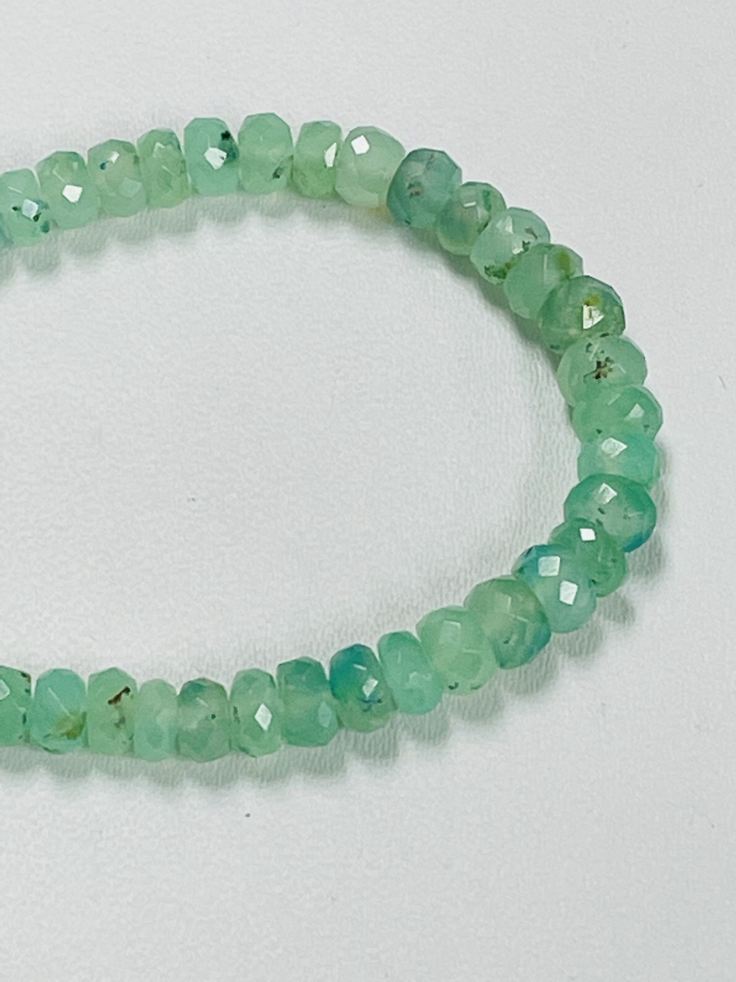 Chrysoprase Rondelle Faceted