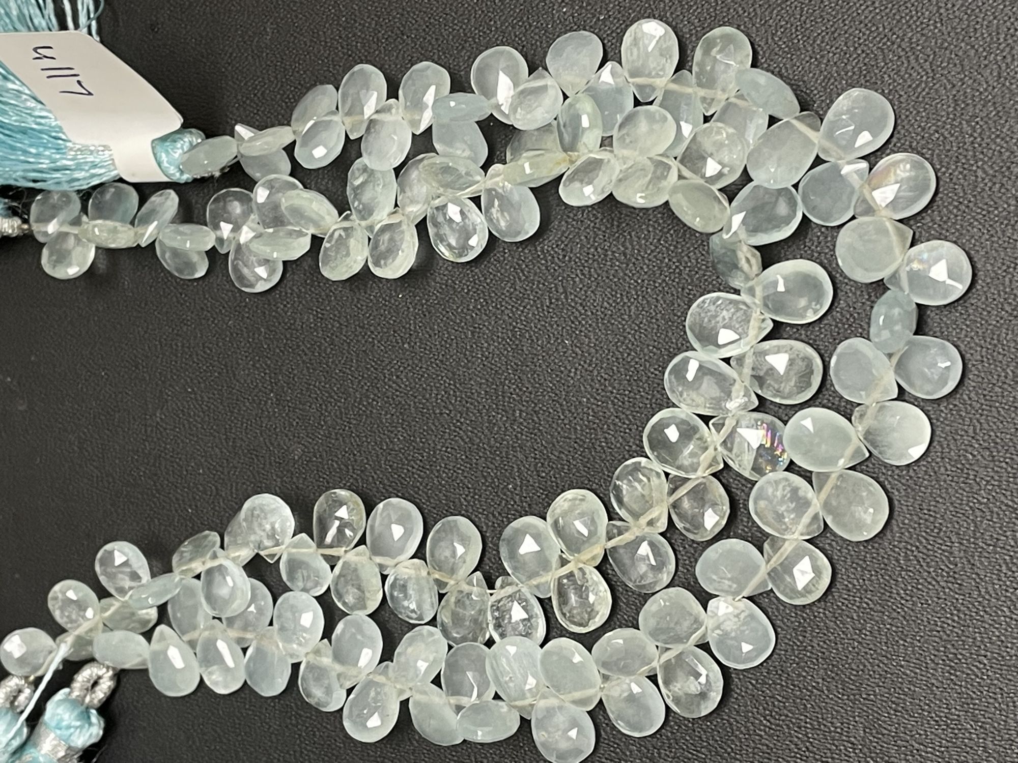 Aquamarine Pear Faceted