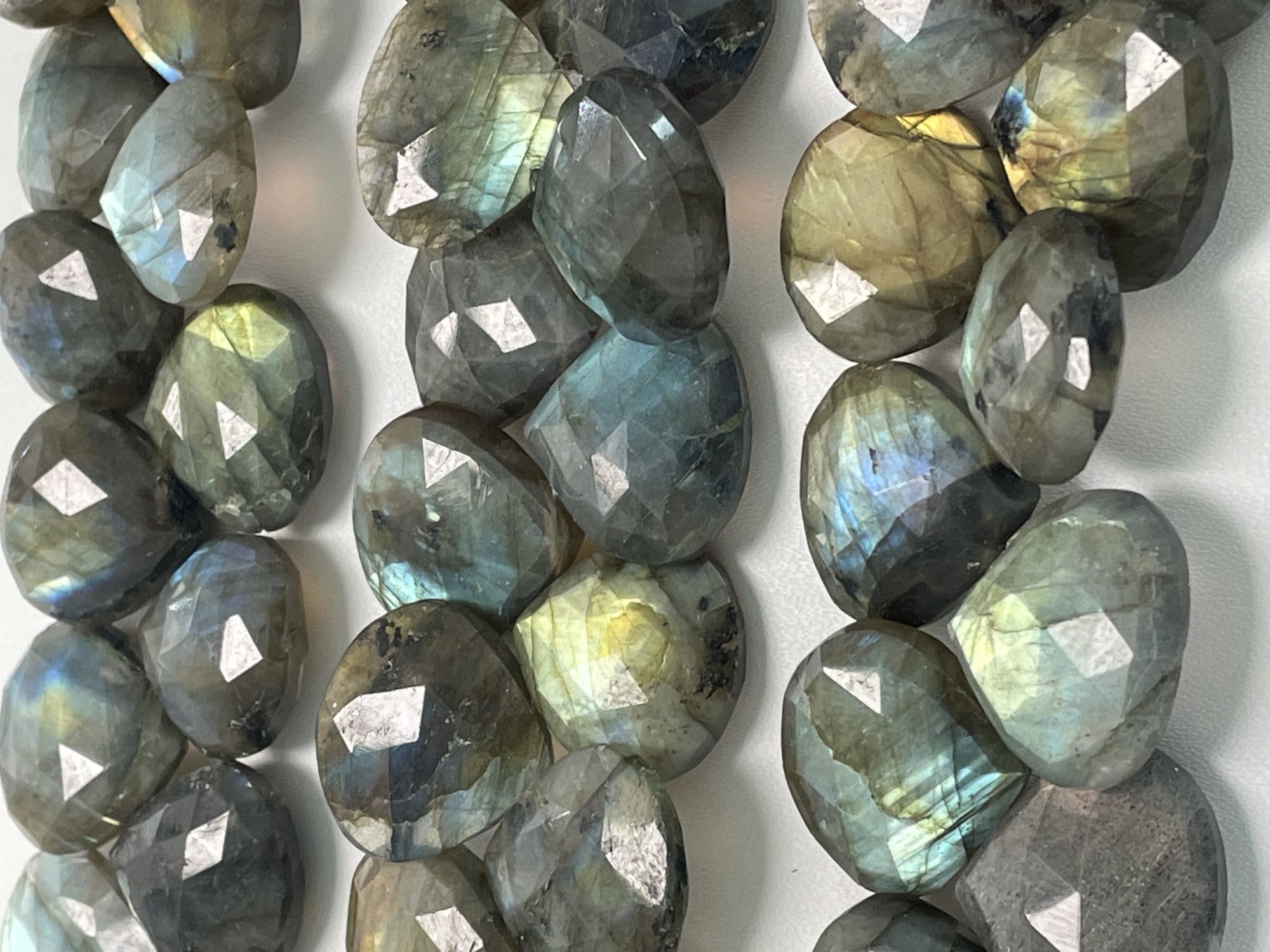 Labradorite Heart Faceted