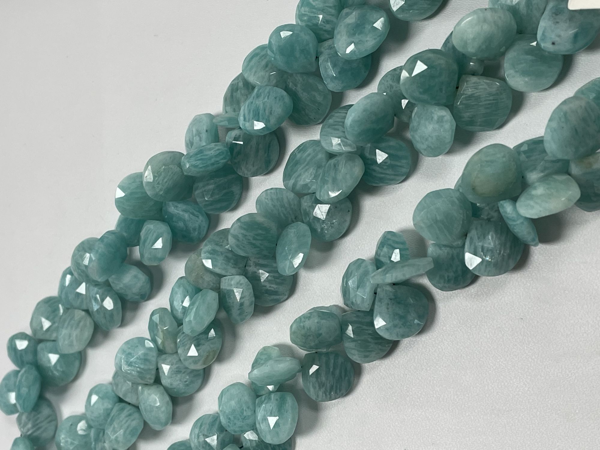 Amazonite Heart Faceted
