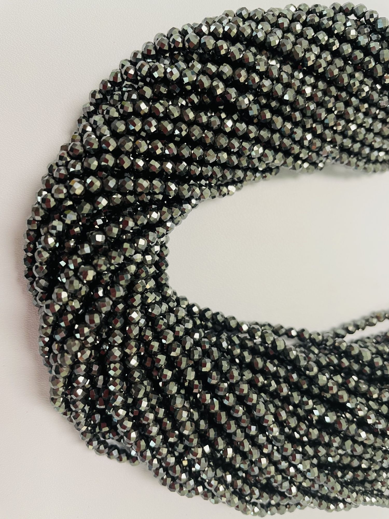 Hematite Rondelle Faceted