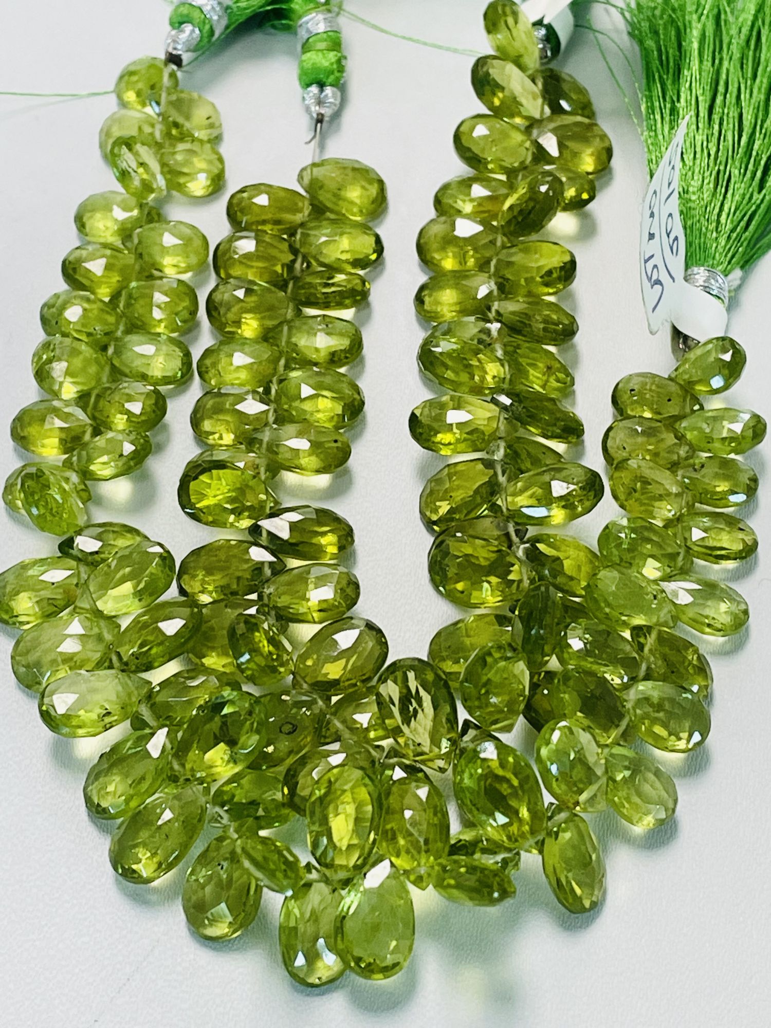 Peridot Pear Faceted