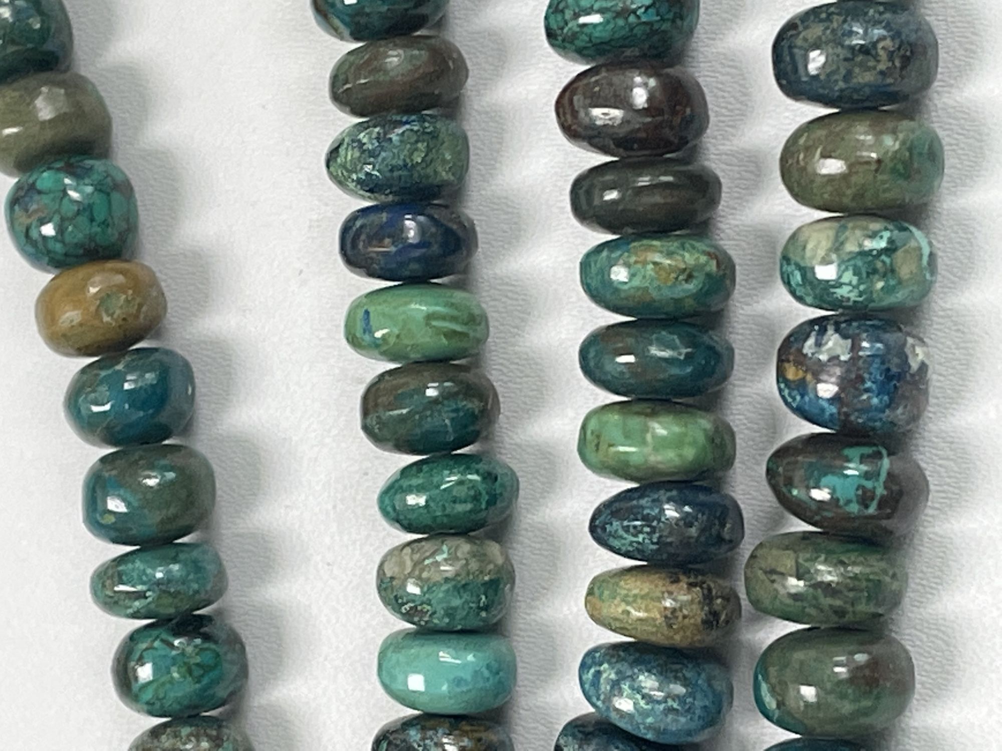 Chrysocolla Rondelle Smooth