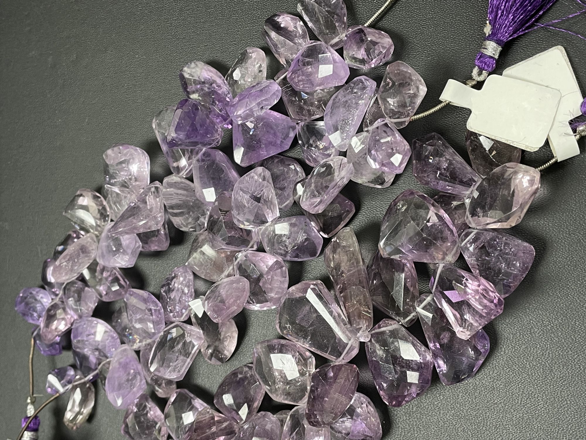 Pink Amethyst Funky Cut Faceted