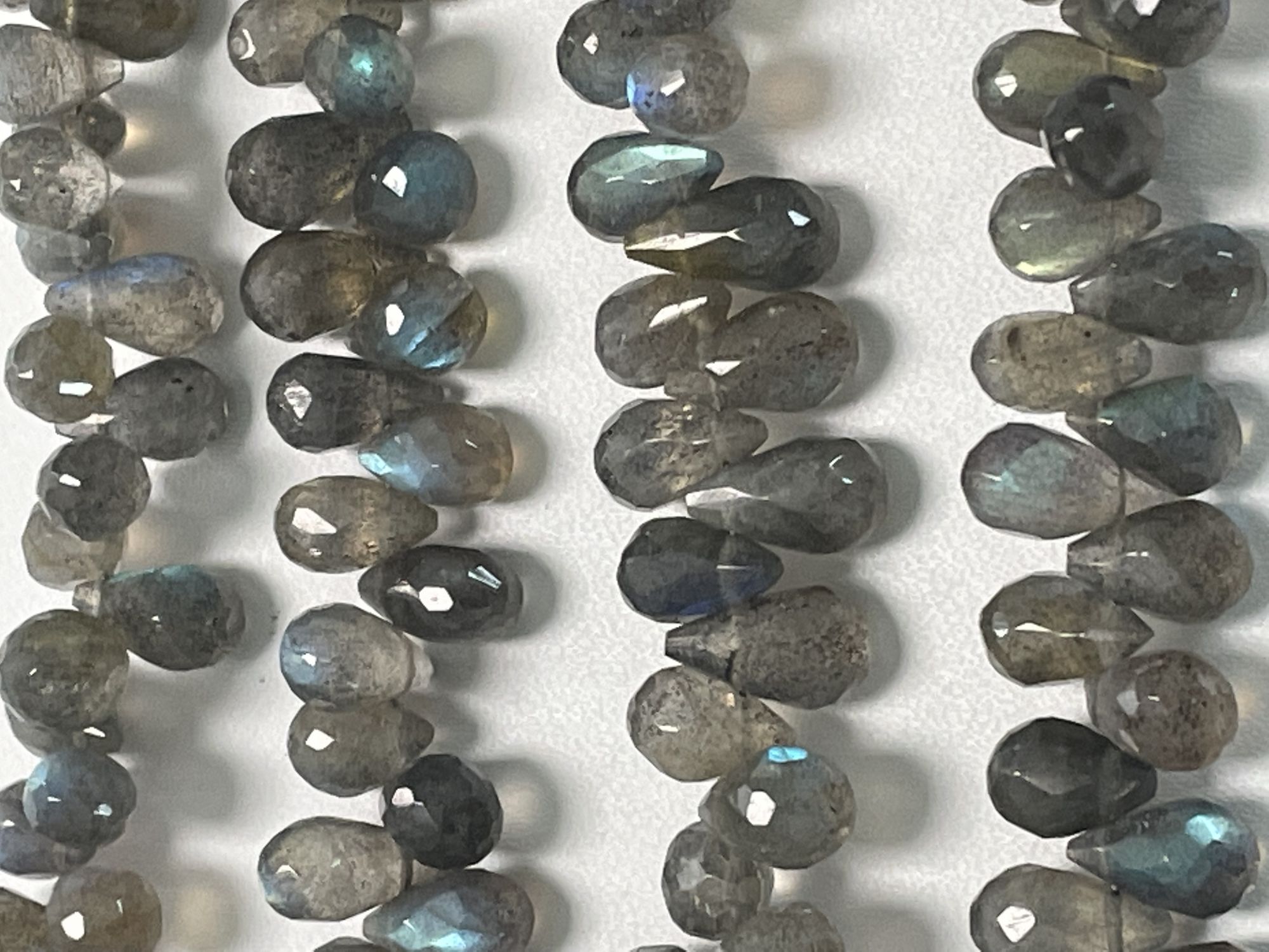 Labradorite Drop Faceted