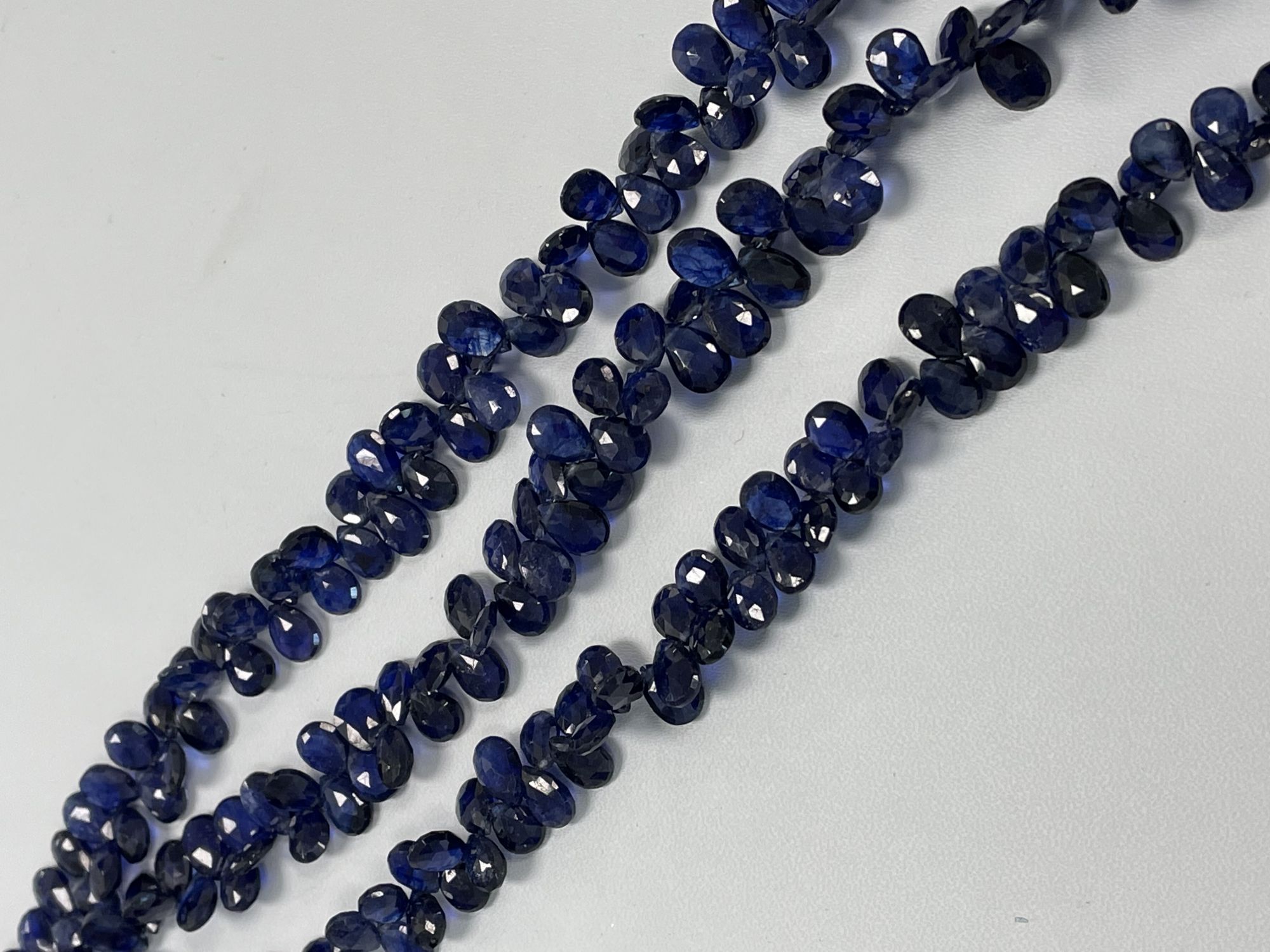 Blue Sapphire Pear Faceted