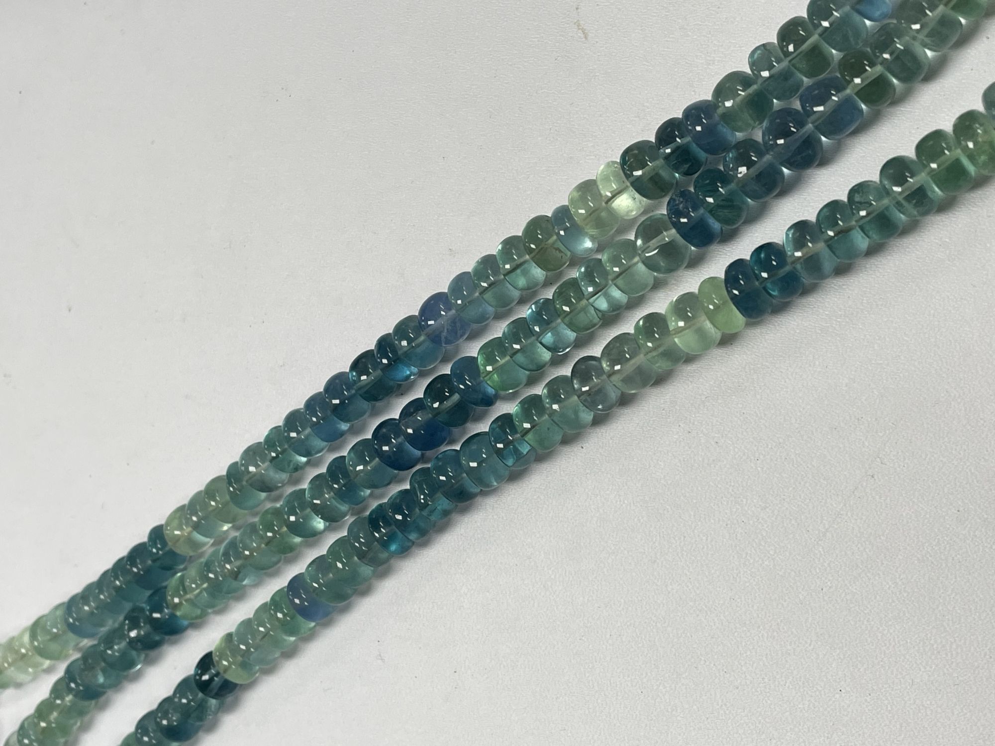 Fluorite Rondelle Smooth