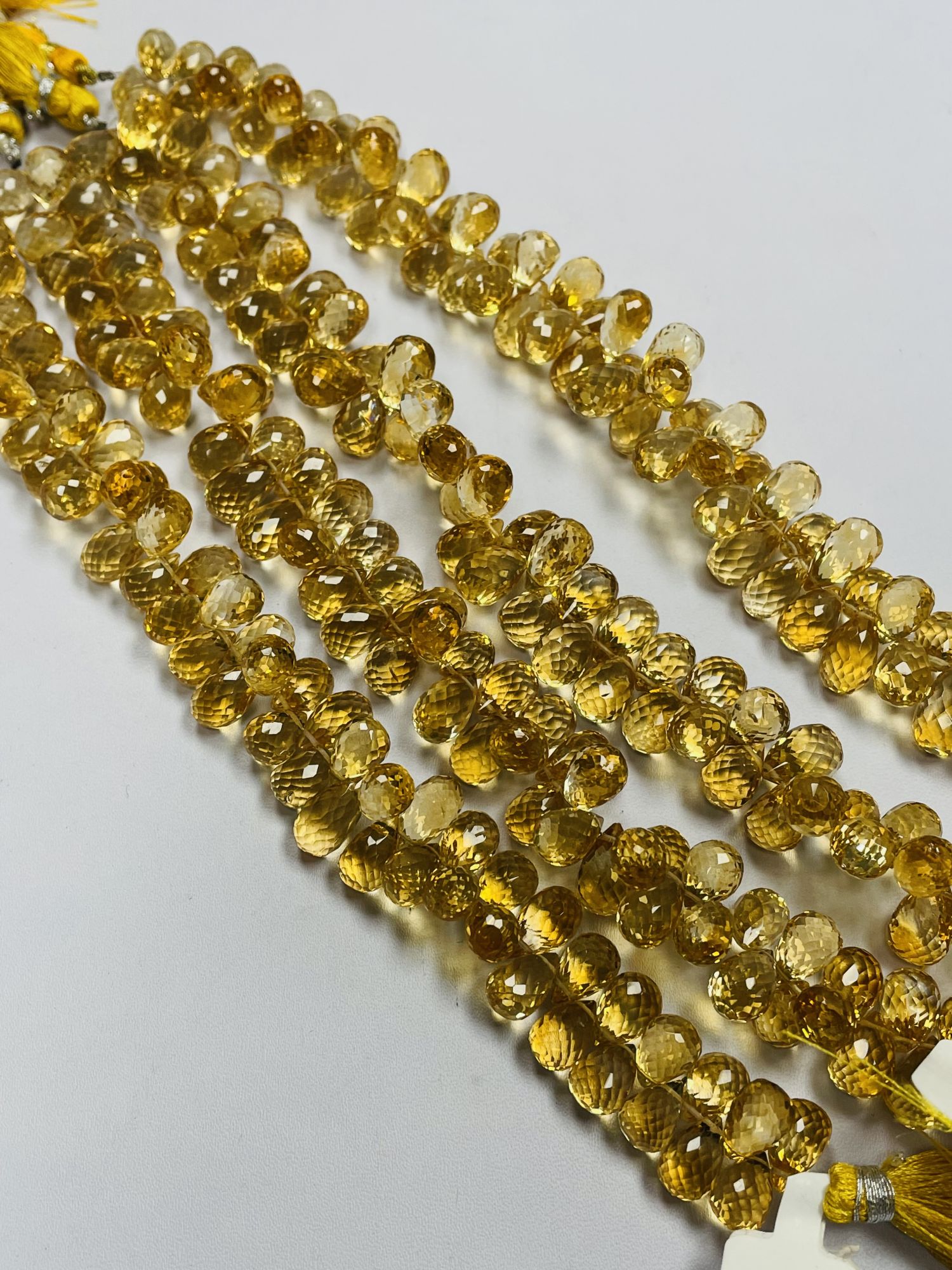 Citrine Drop Faceted