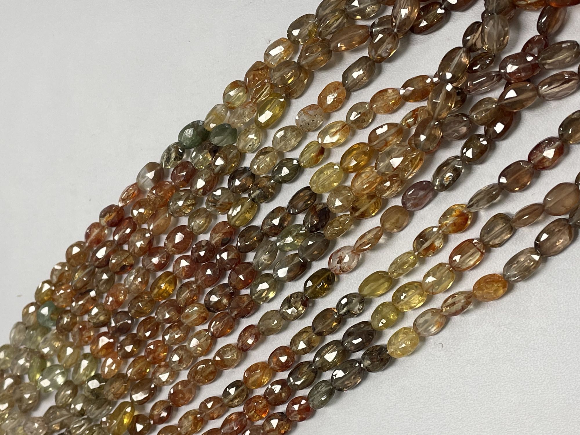 Multi Zircon Oval Faceted