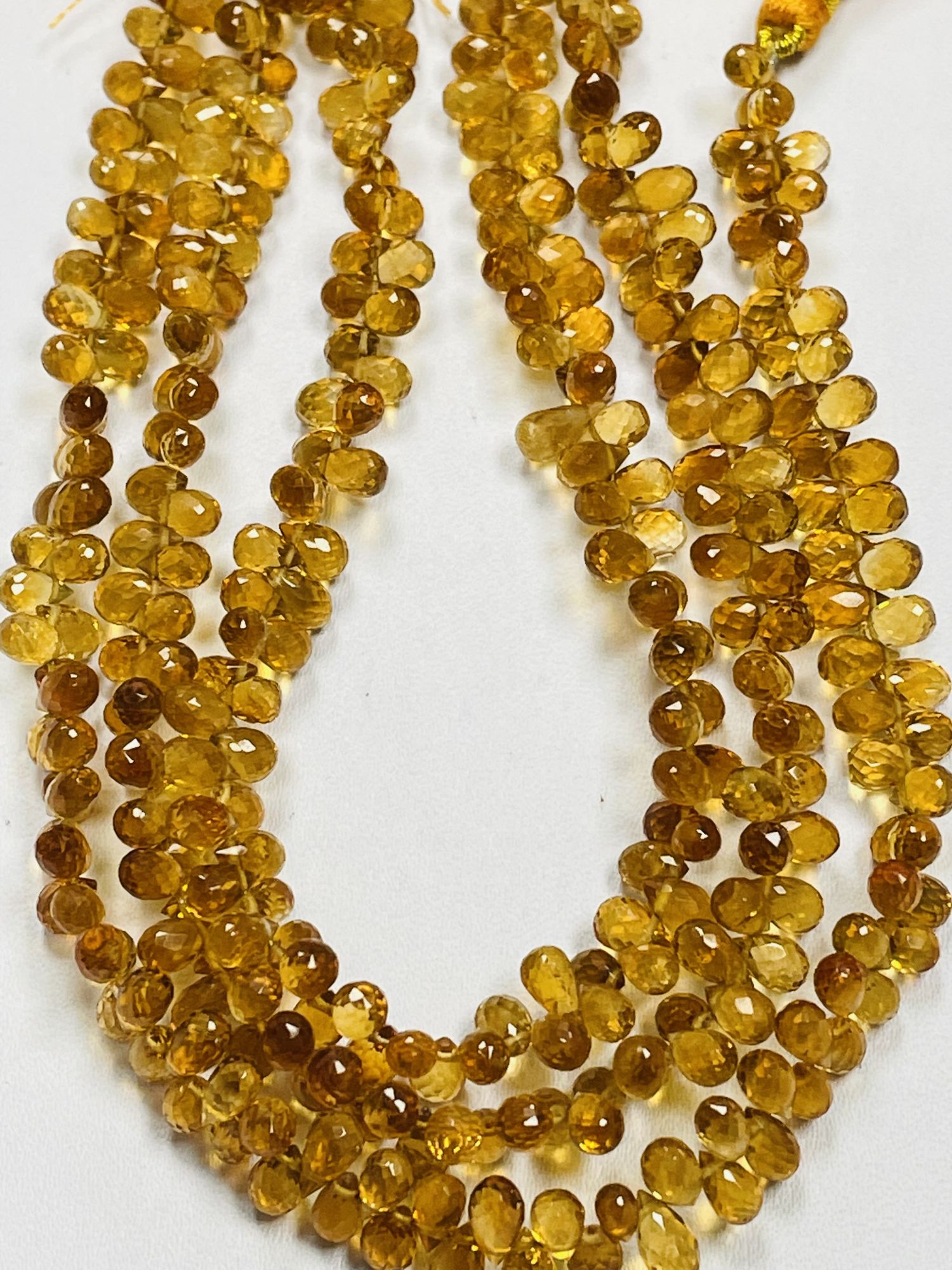 Citrine Drop Faceted