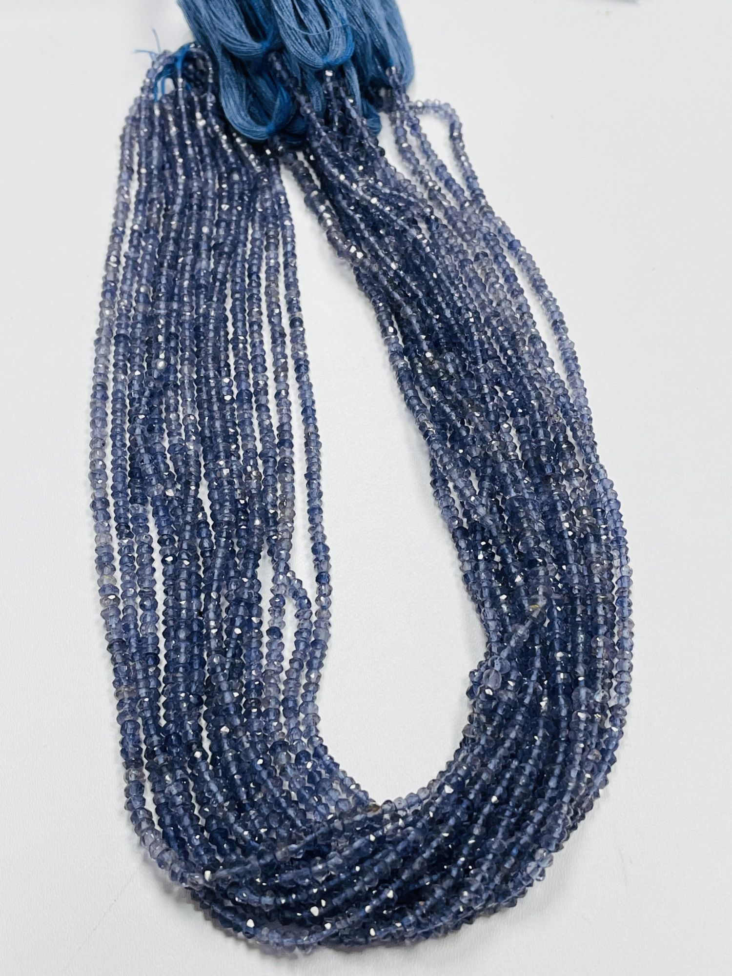 Iolite Rondelle Faceted