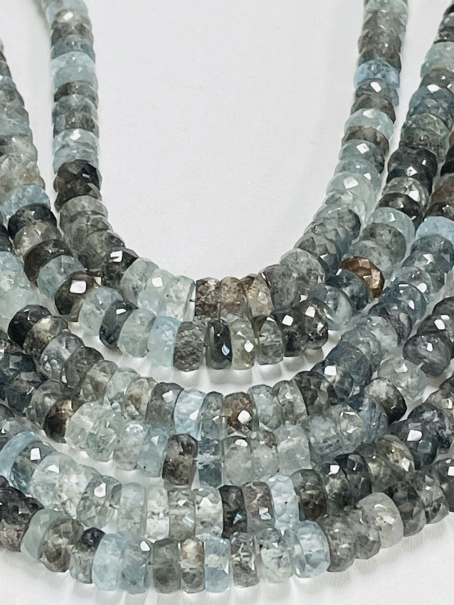 Copper Aquamarine Tire Faceted