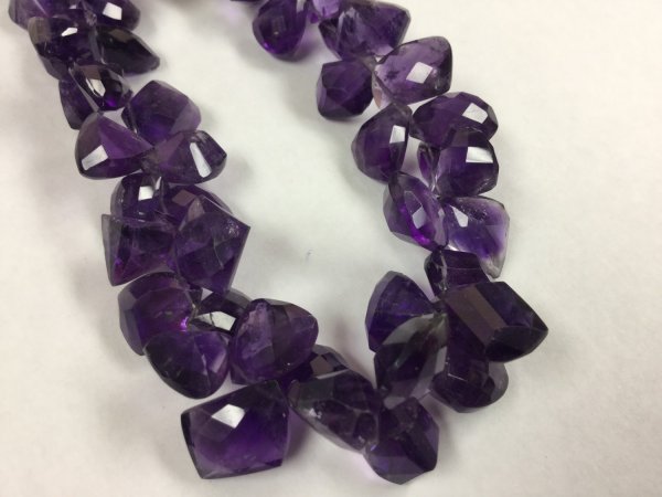 African Amethyst Funky Cut Faceted