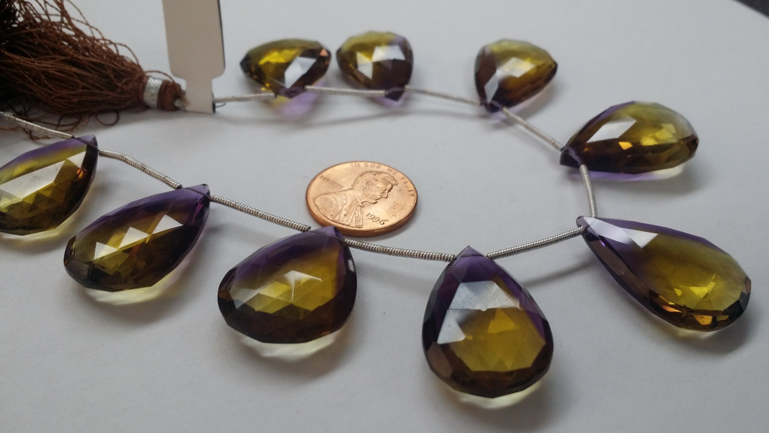 Hydro Quartz Pears Faceted
