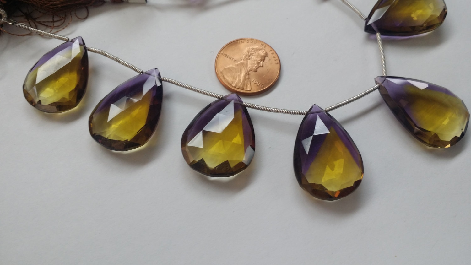 Hydro Quartz Pears Faceted