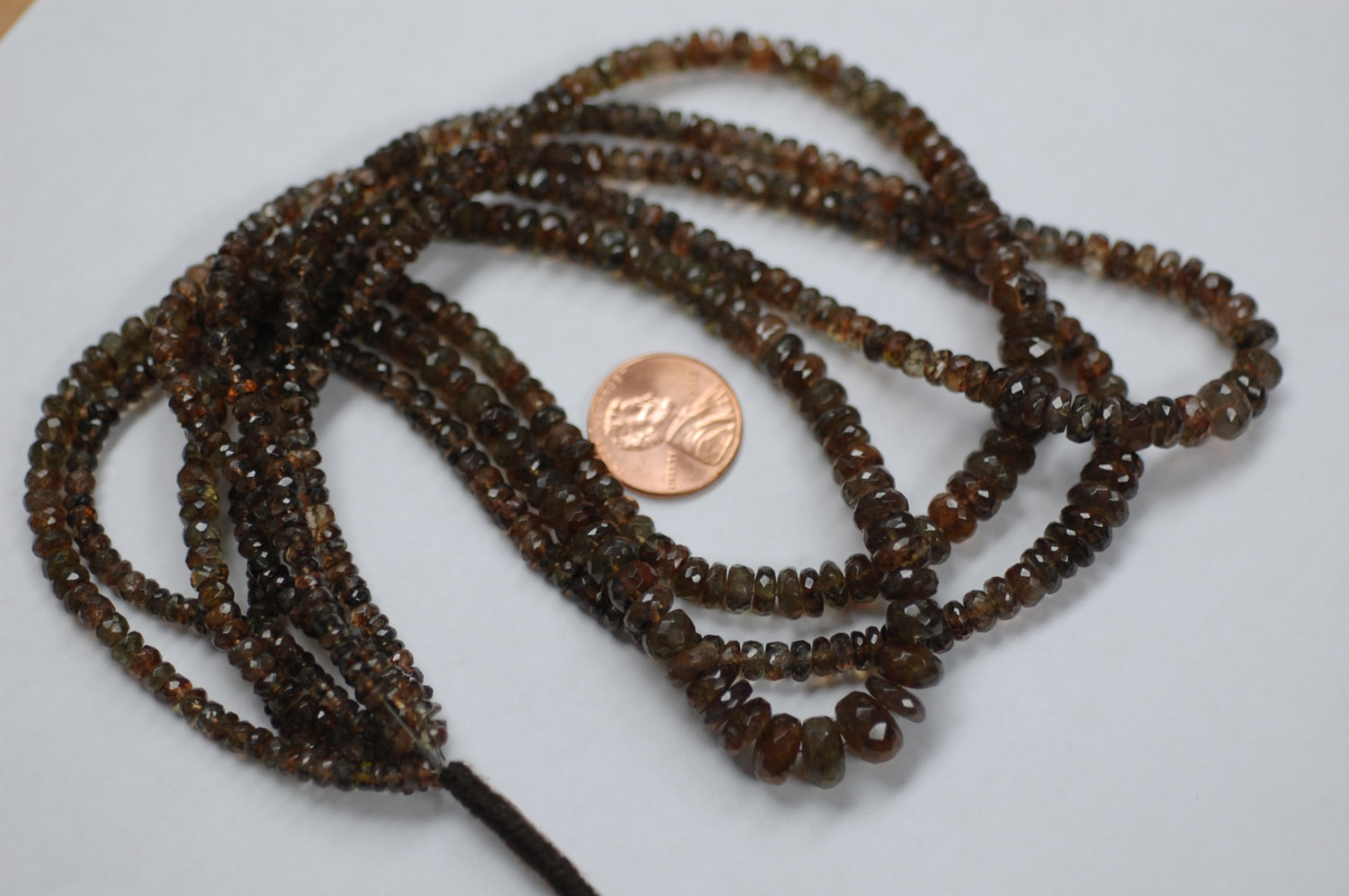 Andalusite Rondelle Faceted