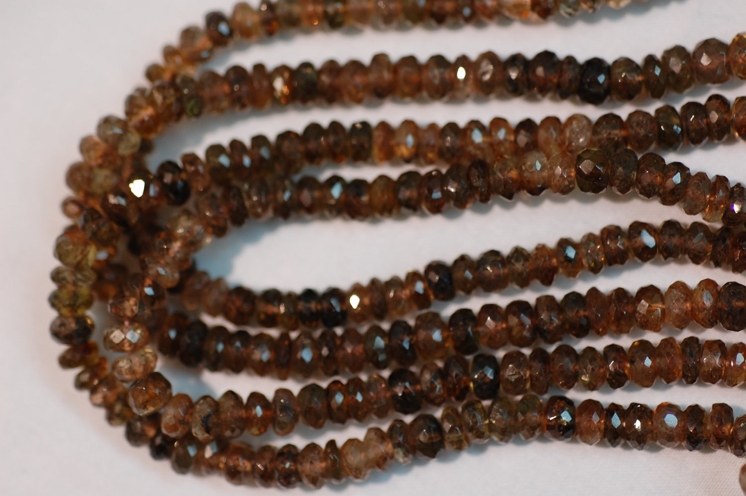 Andalusite Rondelle Faceted