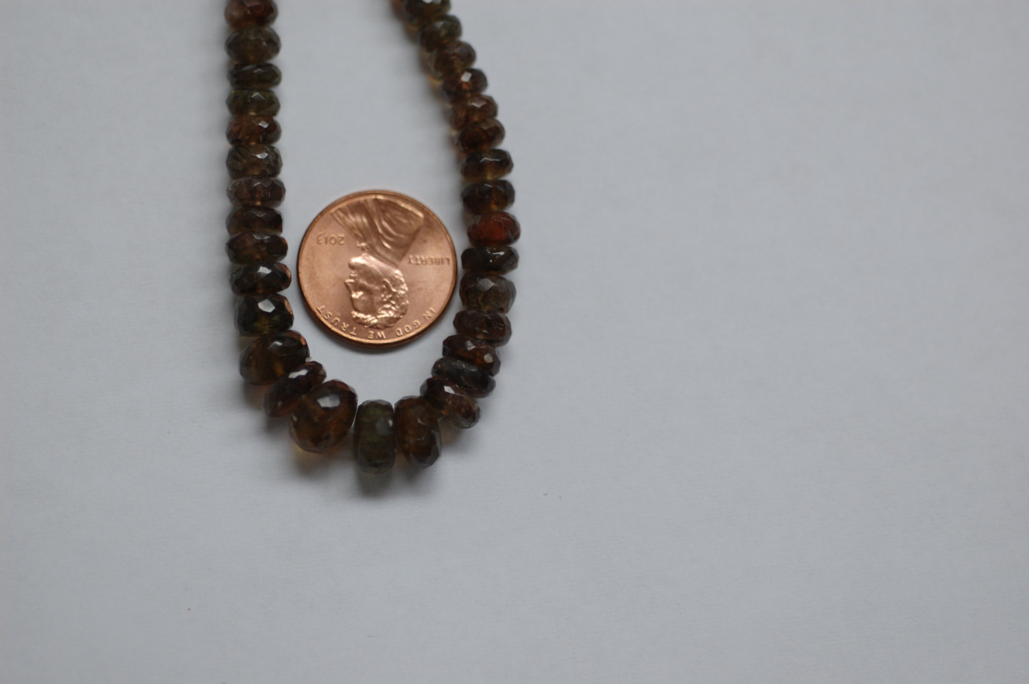 Andalusite Rondelle Faceted