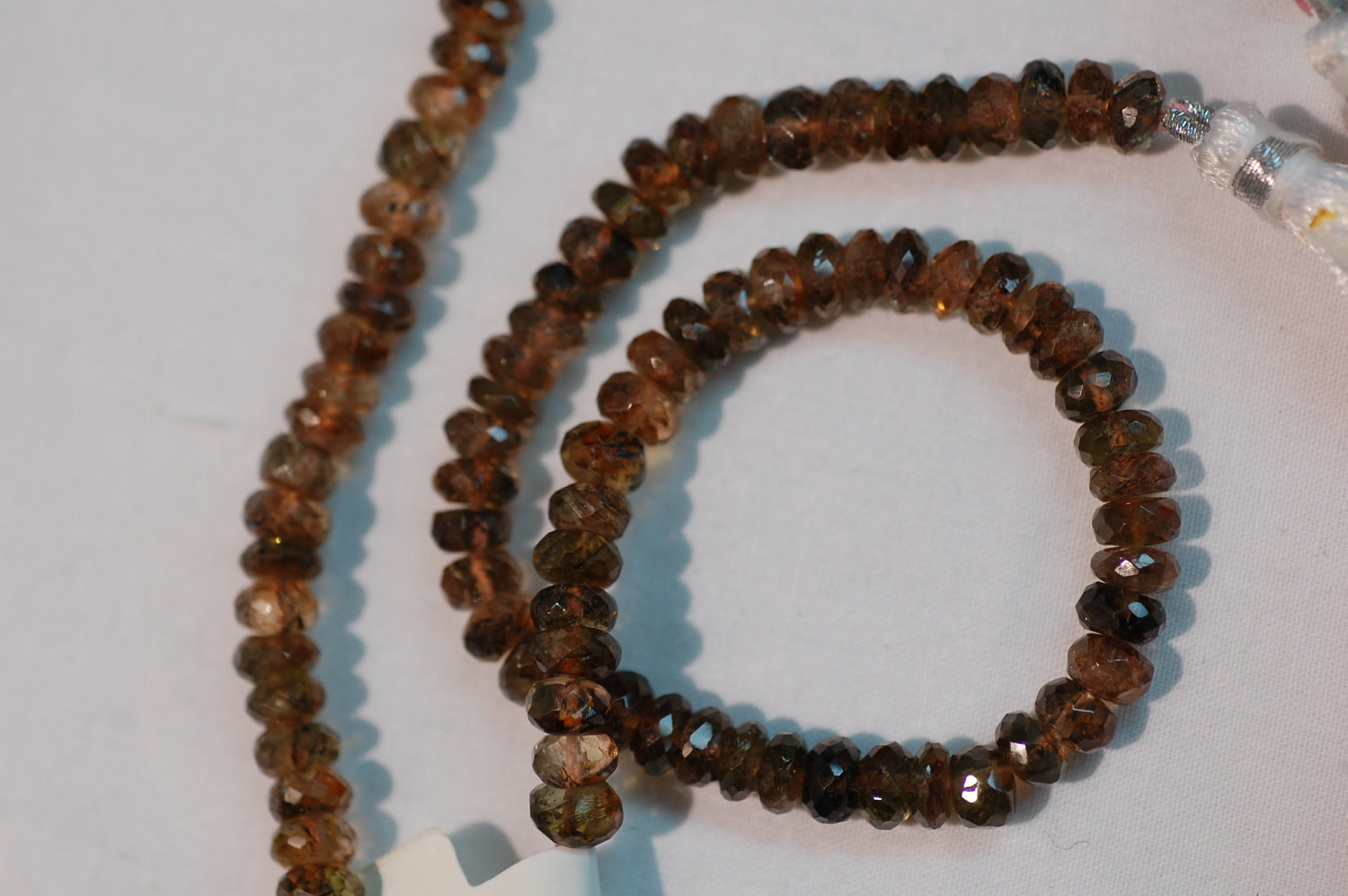 Andalusite Rondelle Faceted