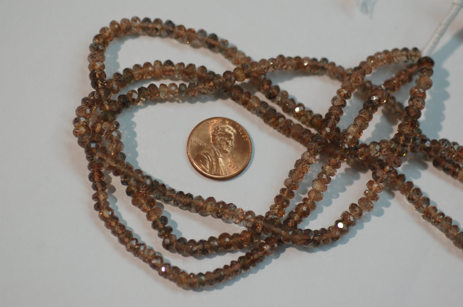 Andalusite Rondelle Faceted