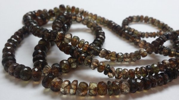 Andalusite Rondelle Faceted