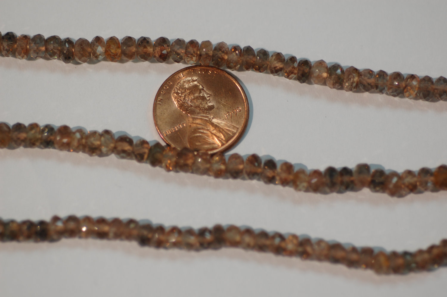 Andalusite Rondelle Faceted