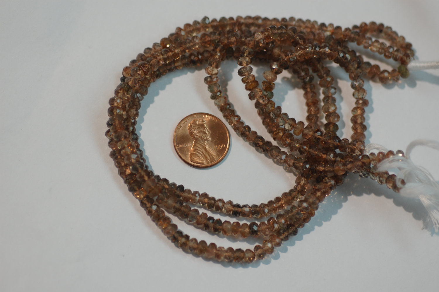 Andalusite Rondelle Faceted