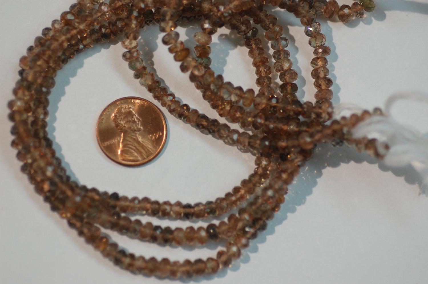 Andalusite Rondelle Faceted