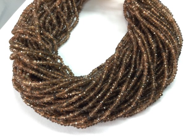 Andalusite Rondelles Faceted